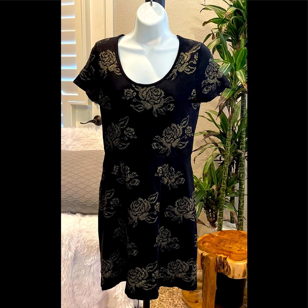 Michael Kors black and gold dress small
